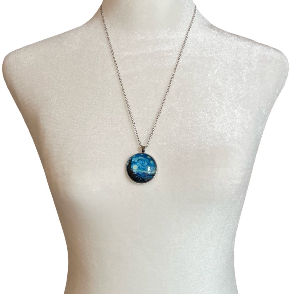 Replica painting pendant necklace chain